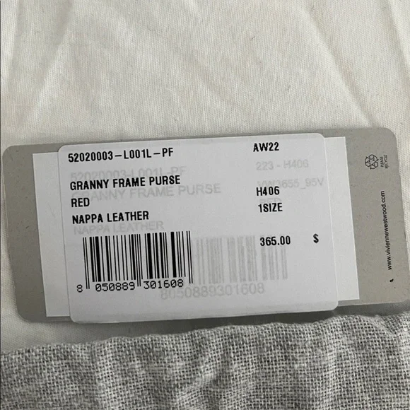 Vivienne Westwood Burgundy granny frame purse NWT - Picture 5 of 5